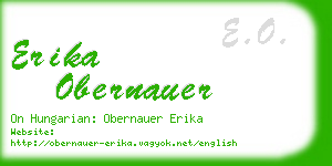 erika obernauer business card